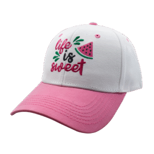 Gorra Dril PCD02 Rosado Blanco